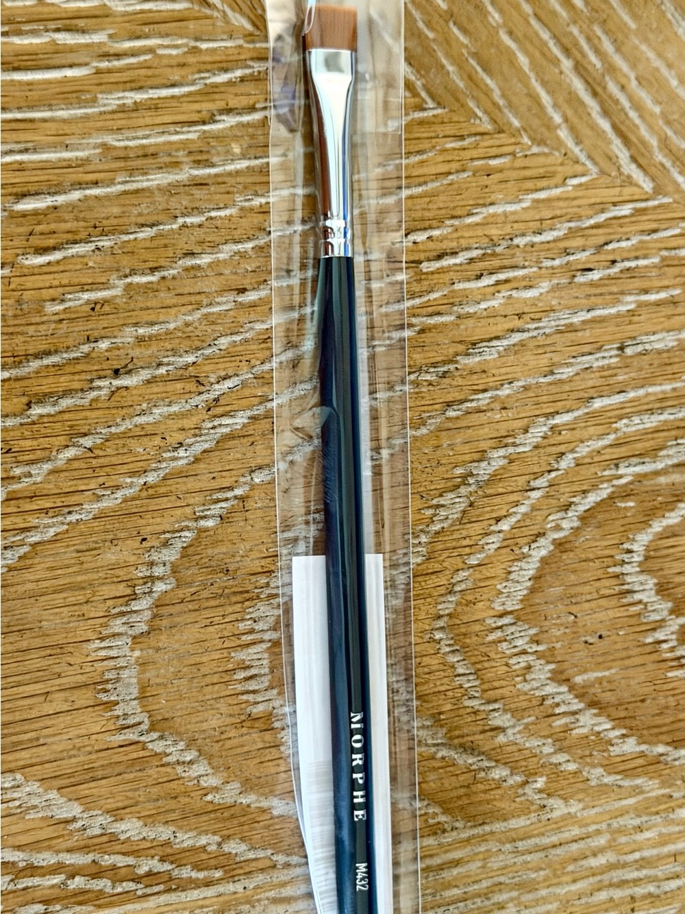 Morphe White and Black Eyeliner Definer Brush Packaging Label